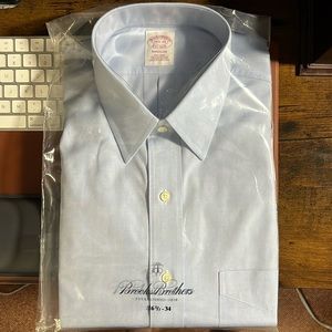 Brooks Brothers size 16 1/2 34 dress shirt, brand new in plastic
